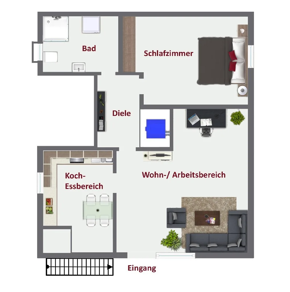 Schön geschnittene 2-Zimmer Souterrain-Wohnung in ruhiger Wohngegend! - Photo 3