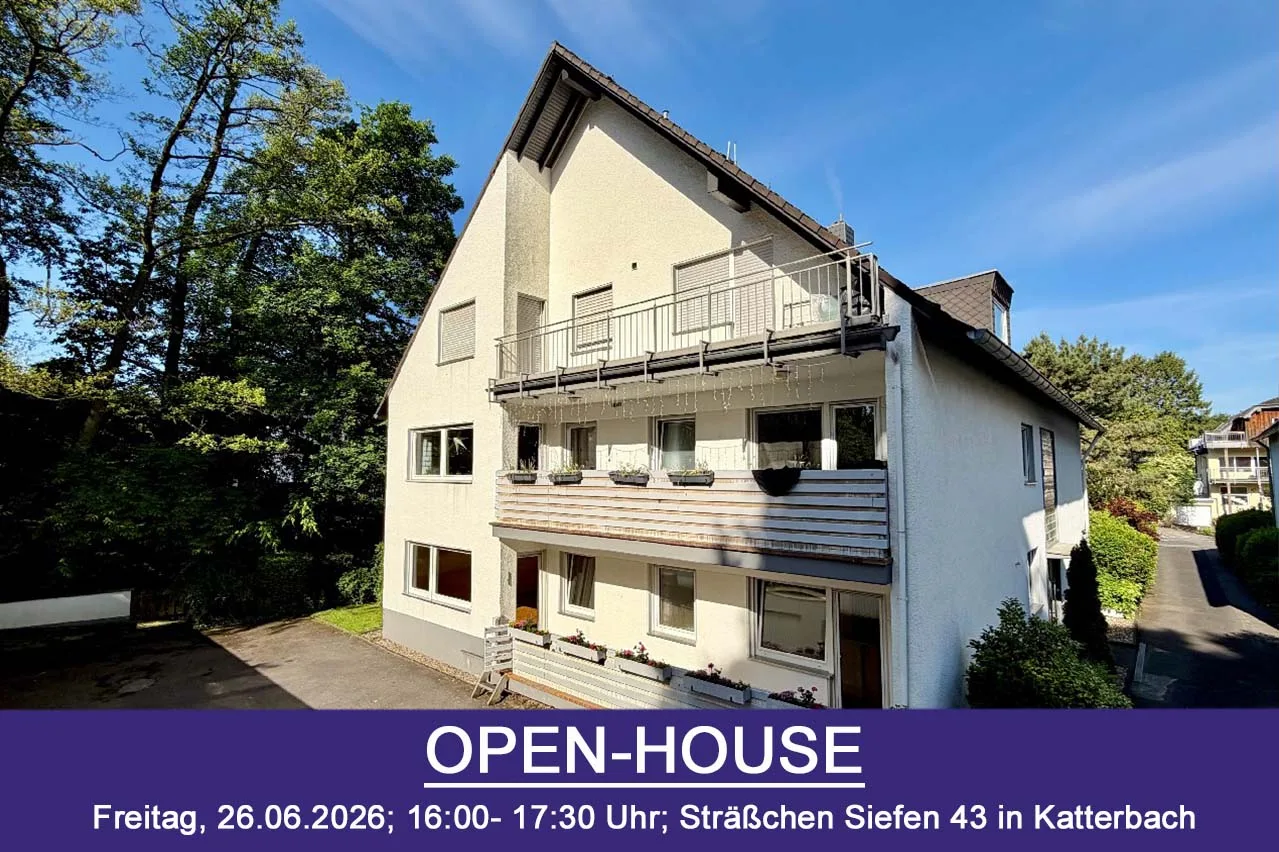 OPEN-HOUSE am 26.06.26! 3-Zimmer-Wohnung im Erdgeschoss mit Loggia und Garage