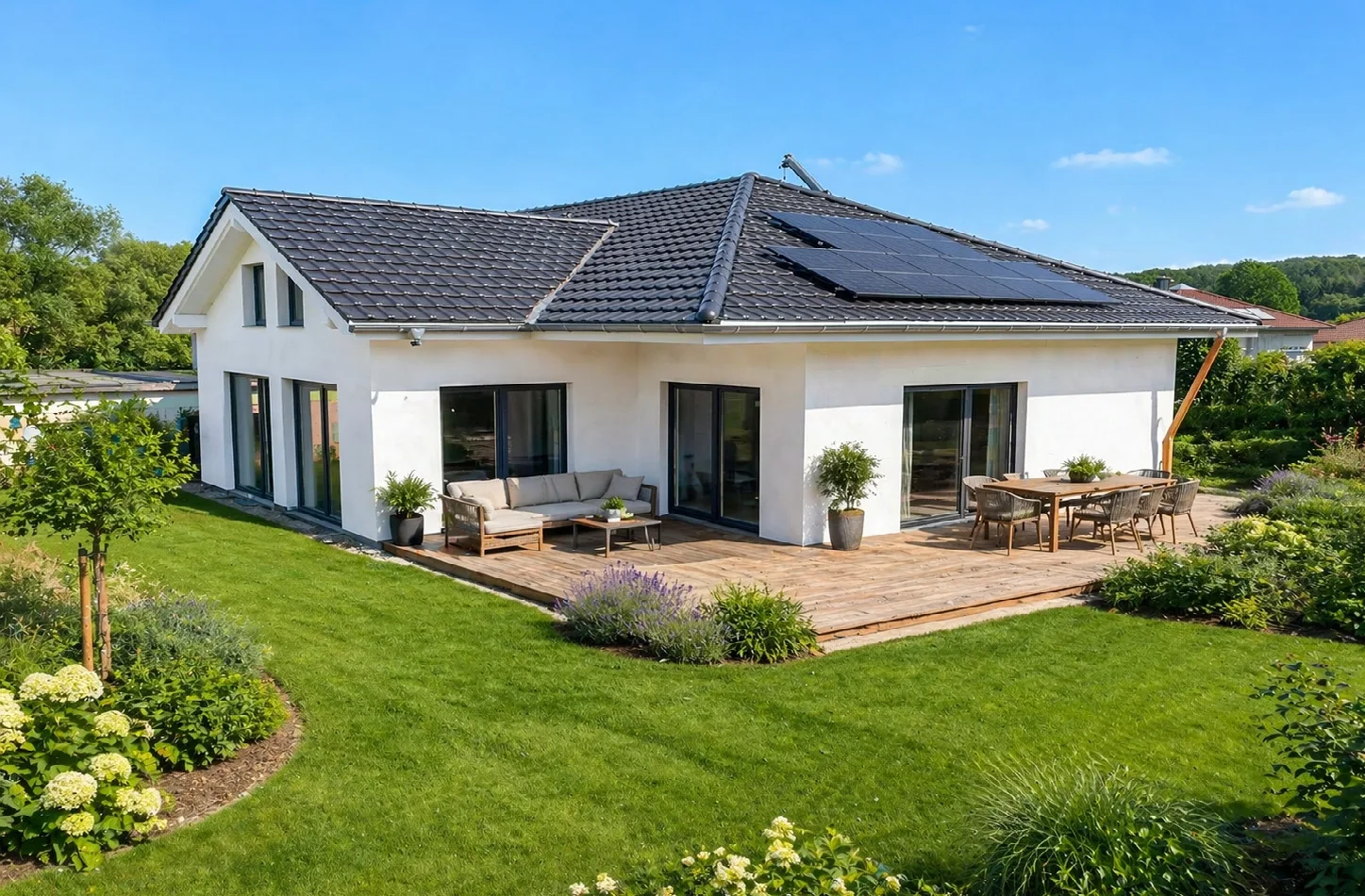 Neubau-Bungalow kurz vor Fertigstellung! Ebenerdig Naturnah Energieeffizient  Schlüsselfertig!!!